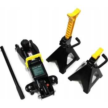 Hever HEVER AUTOMOBILOVÝ ZVEDÁK ŽÁBA NÍZKOPROFILOVÝ 2 tuny + KOBYLKY 2T