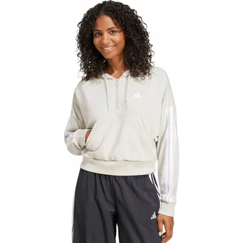 Dámská mikina Dámská s kapucí Mikina adidas Essentials 3-Stripes JN1958 bílá M