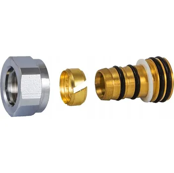 Svěrná spojka Schlosser 16 x M22*1,5 chrom pro trubky PEX-AL