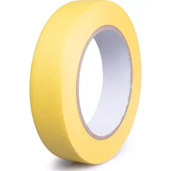 Lepicí páska Papírová maskovací páska 25mm x 50m žlutá