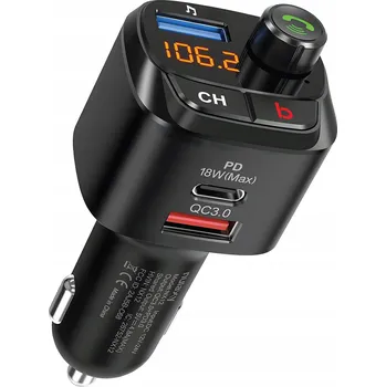 Transmiter FM Bluetooth 5.0 Ładowarka QC3.0 PD 18W Reproduktorová sada