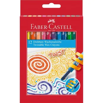 Výtvárné potřeby Pastelky vysouvací Faber-Castell 120003 12 barev