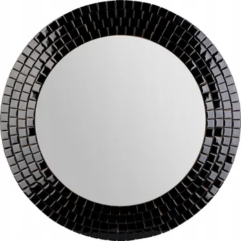 Zrcadlo Zrcadlo černé kulaté nástěnné zrcadlo mozaika zrcadlo glamour spa kancelář 80 cm