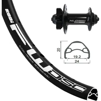 Zapletené kolo kolo zapletené 24“ XLC Rodi FW disk 507-19 přední 32 děr Niro