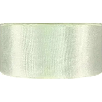Stuha Saténová stuha oboustranná 25m x 38mm světle zelená