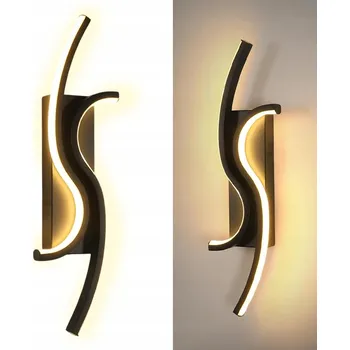 Nástěnné svítidlo Nástěnné svítidlo Bedee černé, integrovaný LED zdroj 12 W