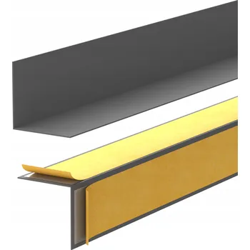 Lišta Questprofile PVC 15 x 15, délka 200 cm, tmavě šedá