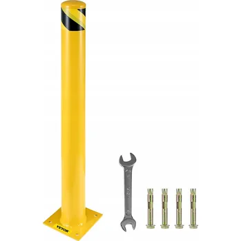 Plotový sloupek Parkovací sloupek výstražný silniční kovový zábrana 107x20 cm