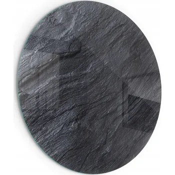 Krbová kamna Tvrzené sklo Kryt pod krb Kamna Textura kamene 80 cm