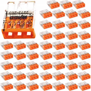 SVORKA RYCHLOSVORKA WAGO 2273-203 RYCHLOSVORKA PRO DRÁT 3x0,5-2,5 50 Ks