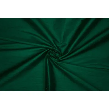 Hedvábný dupion, tmavě zelený, sartor.cz