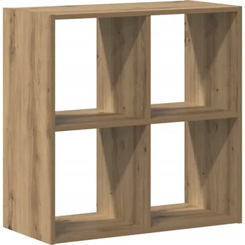 Knihovna Knihovna dub artisan 68,5 x 32 x 68,5 cm se 4 přihrádkami