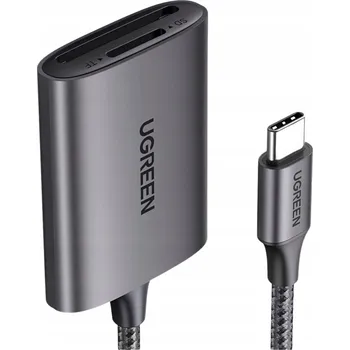 Příslušenství pro datový nosič Čtečka karet SD/TF Ugreen CM401 USB C 5 Gb/s - šedá