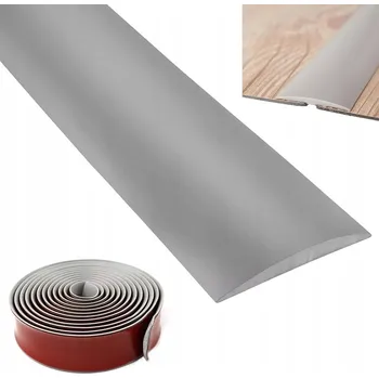 přechodová lišta PVC SAMOLEPICÍ PŘECHODOVÁ PROFILOVÁ LIŠTA NA PODLAHY 3 METRY ŠEDÁ