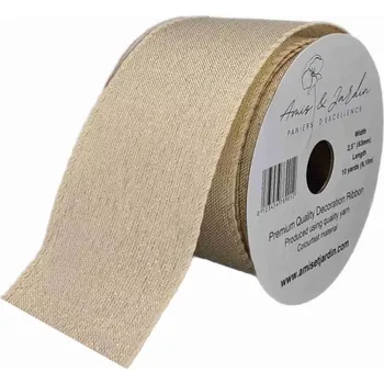 Stuha Stuha organzová s drátkem zlatá vánoční 9.1 m