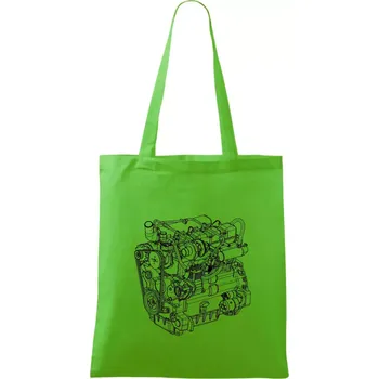 Motor Zetor Z 1006 - Taška bavlněná - 42 x 38 cm ( Apple Green )