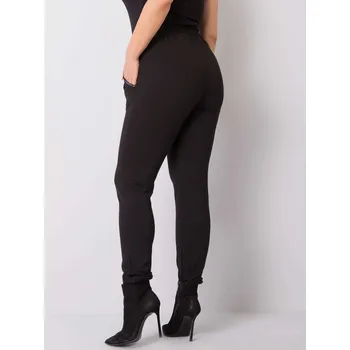 Dámské kalhoty Tepláky RV DR 4765.52 černé 4XL