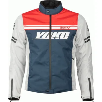 Moto oblečení YOKO Bunda GARTSA šedá / námořnická / červená - Velikost 2XL