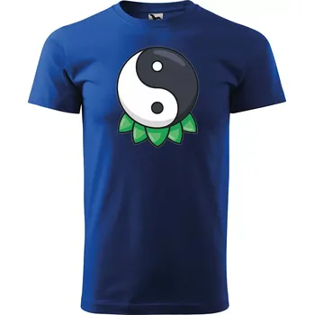 Sablio Tričko s potiskem Síla rovnováhy - modré 5XL