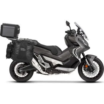 Zavazadlo na motocykl Kompletní sada sedlových brašen SHAD 130.kitTR40big37-33B TERRA TR40 a černého hliníkového 37L topcase, včetně montážní sady SHAD HONDA X-ADV 750