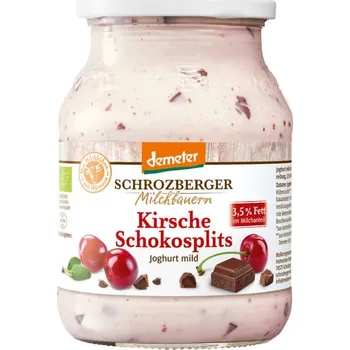 Schrozberger Milchbauern Schrozberger Višňový jogurt s čoko kousky 500 g bio BIO DEMETER Množství: 3 ks