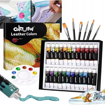 Speciální výtvarná barva AKRYLOVÉ BARVY V TUBÁCH SADA AKRYLOVÝCH BAREV 24 UMĚLECKÝCH