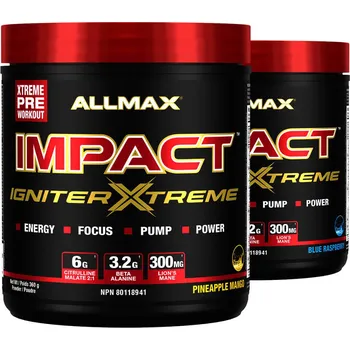 Anabolizér Allmax Impact Igniter Xtreme 360g Fruit Punch