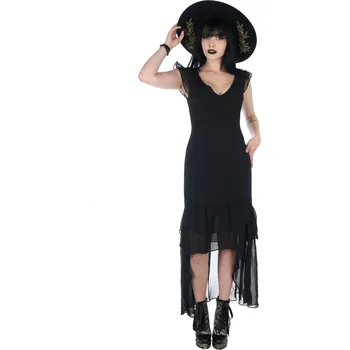 Dámské šaty šaty dámské KILLSTAR - Misty Hollow - Black