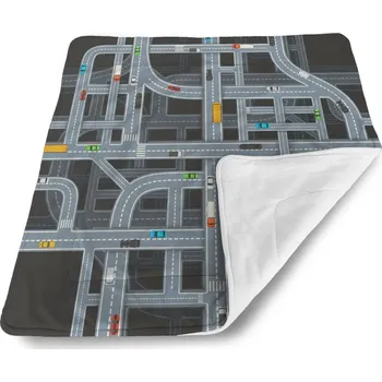 Dětská deka Sablio Deka pro miminko Dětská autodráha Varianta: 80x100 cm