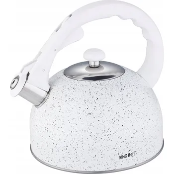 Varná konvice Kinghoff tradiční ocelová smaltovaná Konvice 2,6 l bílá