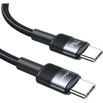 Datový kabel Kabel Usams USB-C - USB-C 1,2 m stříbrný