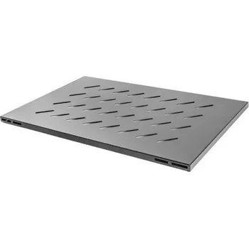 Racková skříň LANBERG 19" PEVNÁ POLICE PRO OTEVŘENÝ RACK 1000 MM 1U/480,5X780 MM MAX. NOSNOST DO 120 KG ČERNÁ AK-1016-B