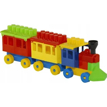 ostatní stavebnice VZDĚLÁVACÍ Senzorická Hračka Stavebnice pro batolata na stavbu velkého vláčku