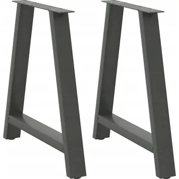 Stolová podnož Nohy k jídelnímu stolu ve tvaru písmene 2 ks Antracit 80x(72-73) cm