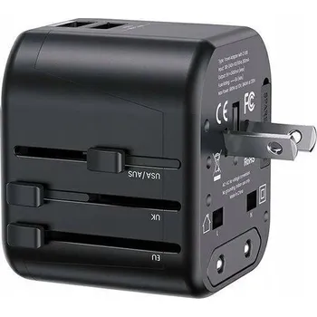 Cestovní adaptér PL USA Anglie Polsko Evropa + USB