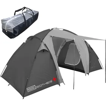 Stan BROTHER Rodinný stan pro 4 osoby šedý kempingový ST14 | 406886