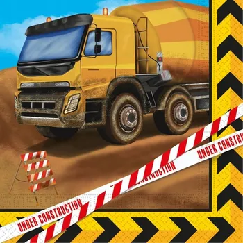 Papírový ubrousek Papírové ubrousky Stavební míchačka 20 kusů