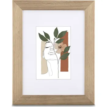 Rám na obraz Hama rámeček dřevěný ALBERO, taupe, 10x15 cm