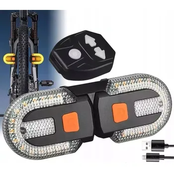 Cyklosvítilna Zadní LED světlo na kolo pro kolo Směrovky Ovládané USB dálkovým ovládáním