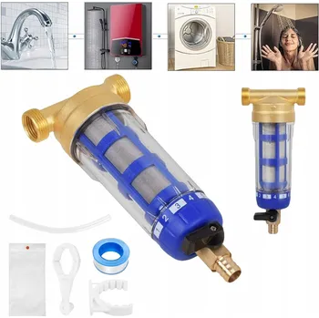 Filtrace vody REDUKČNÍ VENTIL TLAKU VODY 1" (1 COLA) 3/4" MANOMETR + DLOUHÝ FILTR S VENTILEM 3Ccc