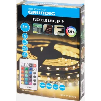 LED osvětlení LED PÁSEK 3M RGB DO POKOJE NA ZEĎ, BAREVNÉ LED DIODY S DÁLKOVÝM OVLÁDÁNÍM