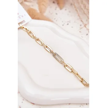 Dámská halenka Dámský náramek řetěz ze chirurgické oceli zlatý univerzální