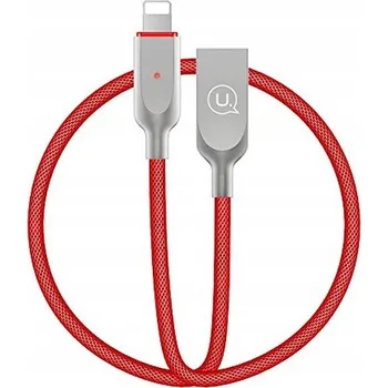 Datový kabel Kabel Usams USB - Apple Lightning 1,9 m červený