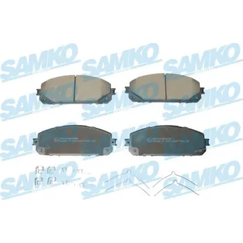 Brzdová destička Sada brzdových destiček, kotoučová brzda SAMKO 5SP1956