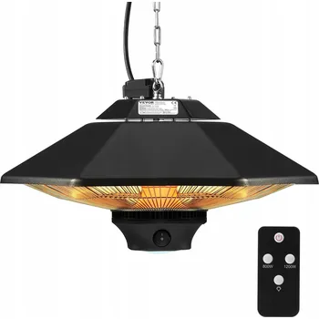 Přímotop Závěsný infrazářič 2000W s dálkovým ovládáním - na terasu, do dílny, elektrický