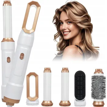 Žehlička na vlasy Multifunkční kulmofén 5v1 ŽEHLIČKA NA VLASY KULMA KARTÁČ