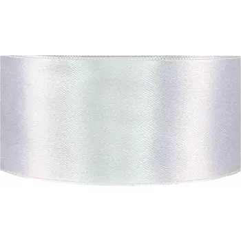 Stuha Saténová stuha oboustranná 25m x 38mm bílá
