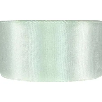 Stuha Saténová stuha oboustranná 25m x 38mm perlově modrá