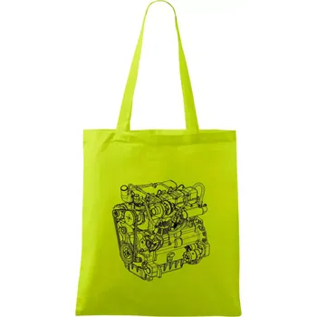Motor Zetor Z 1006 - Taška bavlněná - 42 x 38 cm ( Limetková )