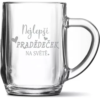 Sklenice Sablio Půllitr Nejlepší pradědeček na světě: 0,5